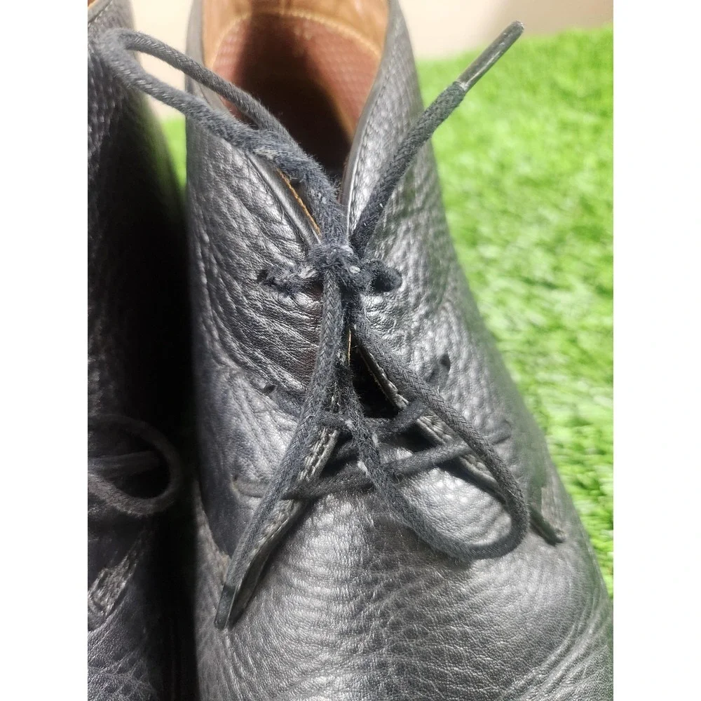 Johnston & Murphy Boots Mens Size 11 Black Leather Chukka Ankle Lace Up Casual